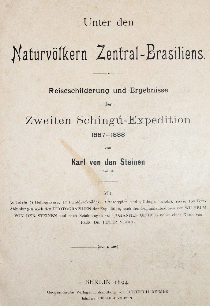 Große Abbildung Nr.1: 140-2143 Steinen,K.v.d.: (Amerika)