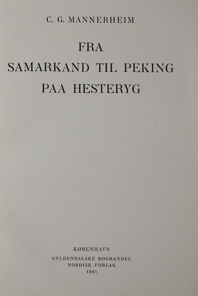 Große Abbildung Nr.1: 140-2163 Mannerheim,C.G.E.v.: (Asien, China)