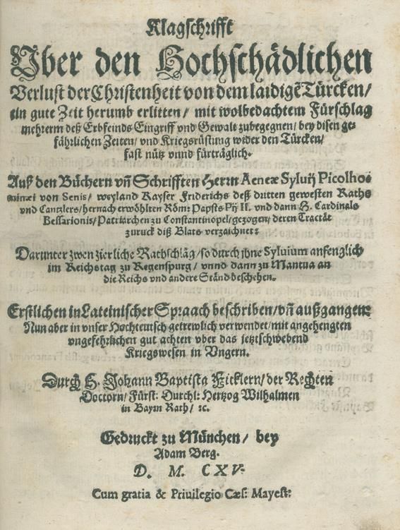 Große Abbildung Nr.1: 140-218 Fickler,J.B.: (Alte Drucke, Handschriften und Theologie)