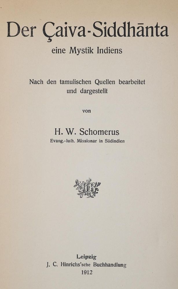 Große Abbildung Nr.1: 140-2180 Schomerus,H.W.: (Asien, Indien)
