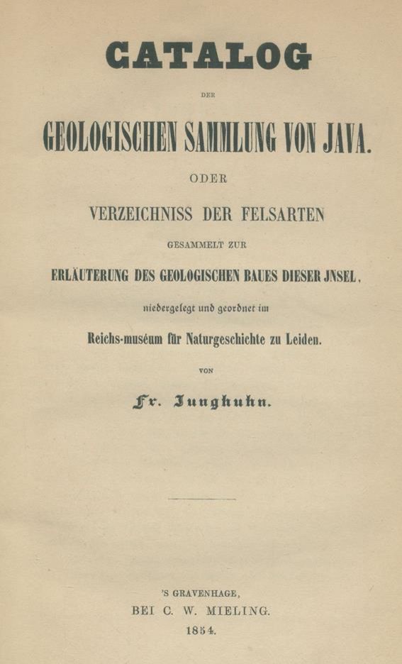 Große Abbildung Nr.1: 140-2188 Junghuhn,F.: (Asien, Java)