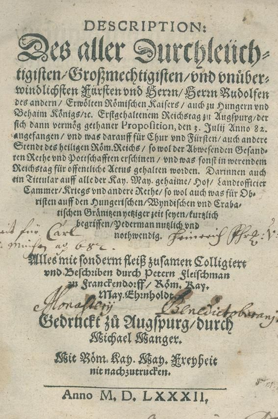 Große Abbildung Nr.1: 140-219 Fleischmann,P.: (Alte Drucke, Handschriften und Theologie)