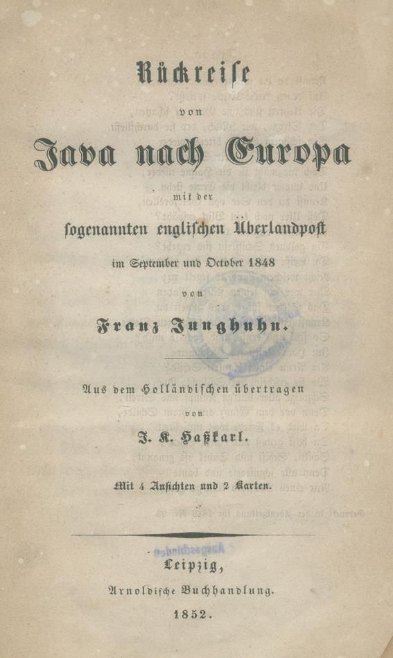 Große Abbildung Nr.1: 140-2192 Junghuhn,F.W.: (Asien, Java)