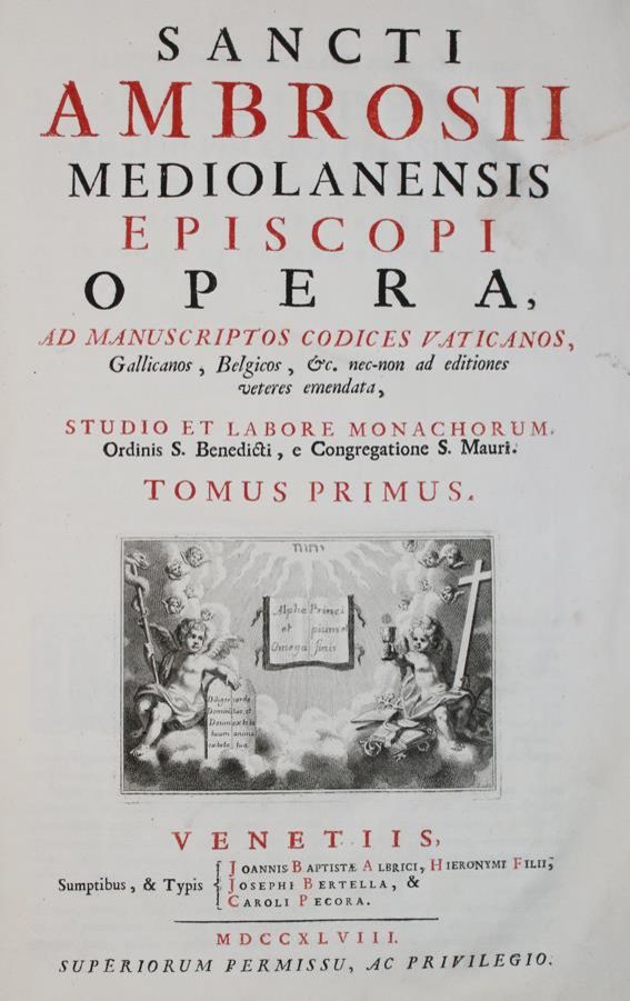 Große Abbildung Nr.1: 140-22 Ambrosius von Mailand.: (Alte Drucke, Handschriften und Theologie)