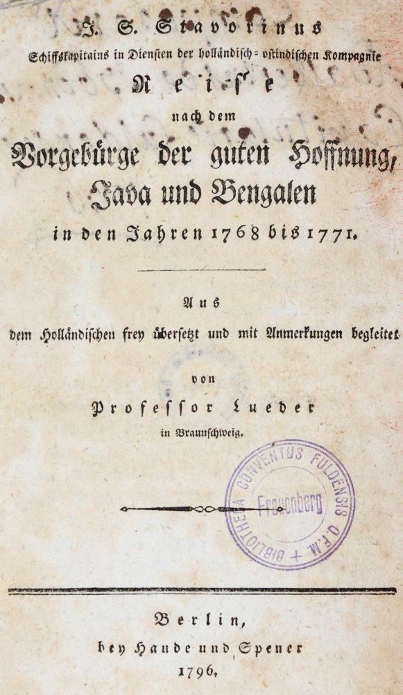 Große Abbildung Nr.1: 140-2214 Stavorinus,J.S.: (Asien)