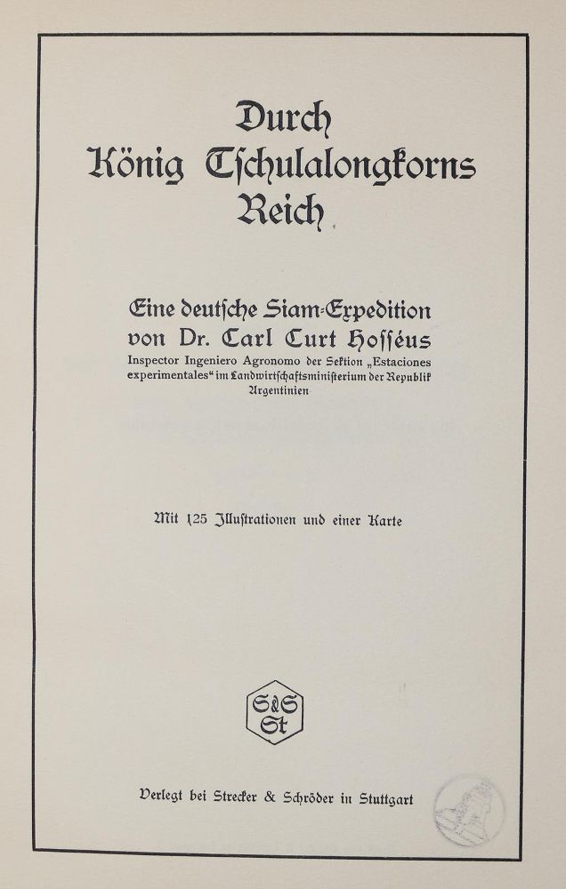 Große Abbildung Nr.2: 140-2218 Hosseus,C.C.: (Asien, Thailand)
