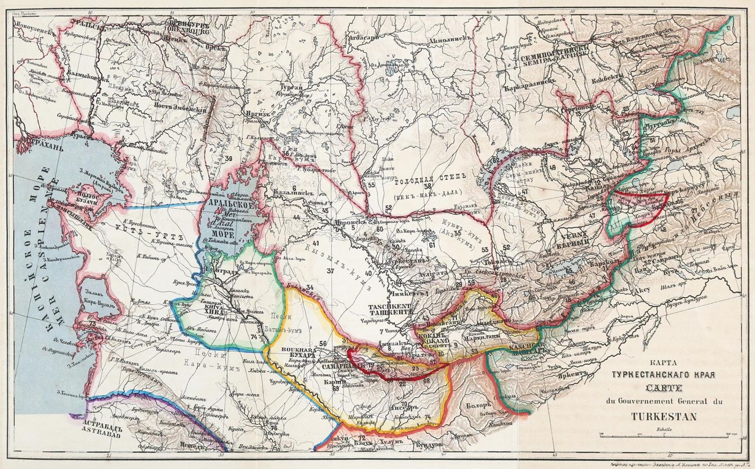 Große Abbildung Nr.1: 140-2220 Topographische Uebersicht: (Asien)