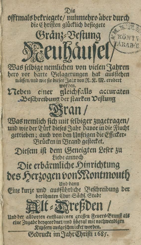 Große Abbildung Nr.1: 140-2266 Offtmals bekriegte, Die,: (Deutschland, Dresden)