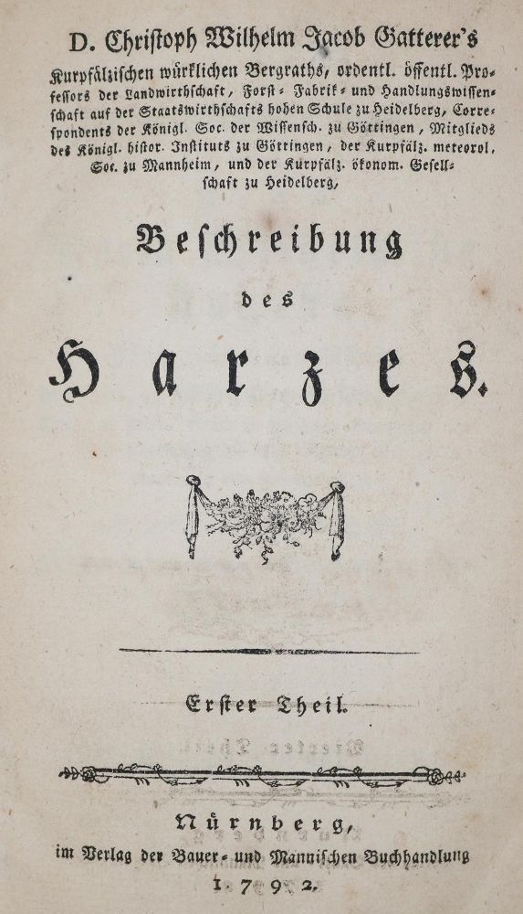 Große Abbildung Nr.1: 140-2288 Gatterer,C.W.J.: (Deutschland, Harz)
