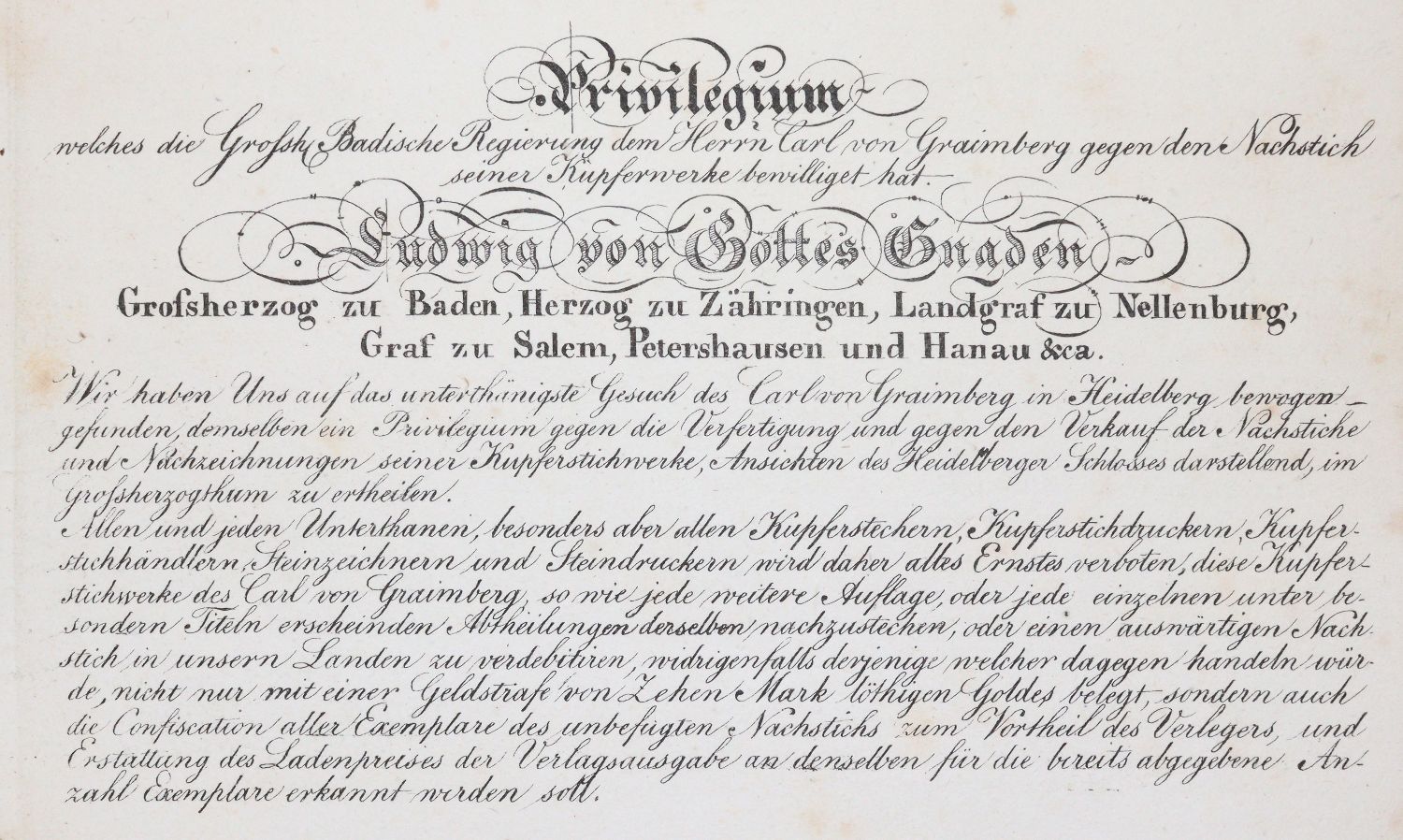 Große Abbildung Nr.2: 140-2290 Graimberg,K.v.: (Deutschland, Heidelberg)