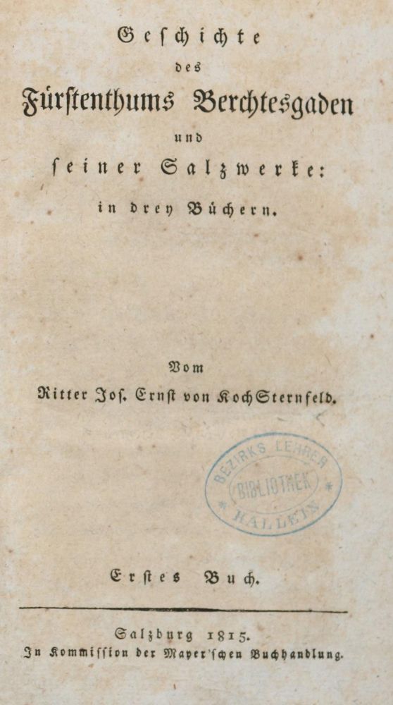 Große Abbildung Nr.1: 140-2300 Koch-Sternfeld,J.E.v.: (Deutschland)