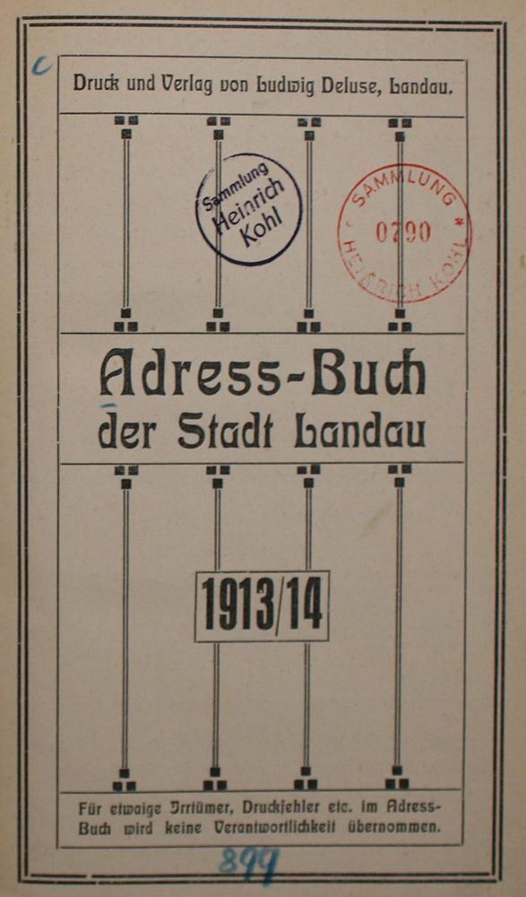 Große Abbildung Nr.2: 140-2309 Lehmann,J.G.: (Deutschland, Landau)