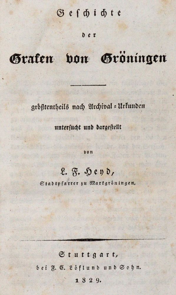 Große Abbildung Nr.1: 140-2314 Heyd,L.F.: (Deutschland, Markgröningen)
