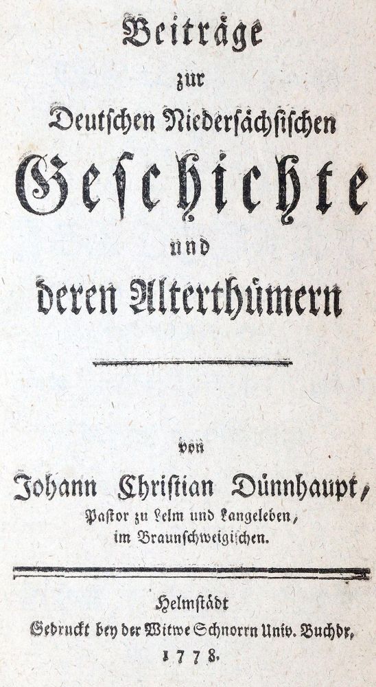 Große Abbildung Nr.1: 140-2318 Dünnhaupt,J.C.: (Deutschland, Niedersachsen)