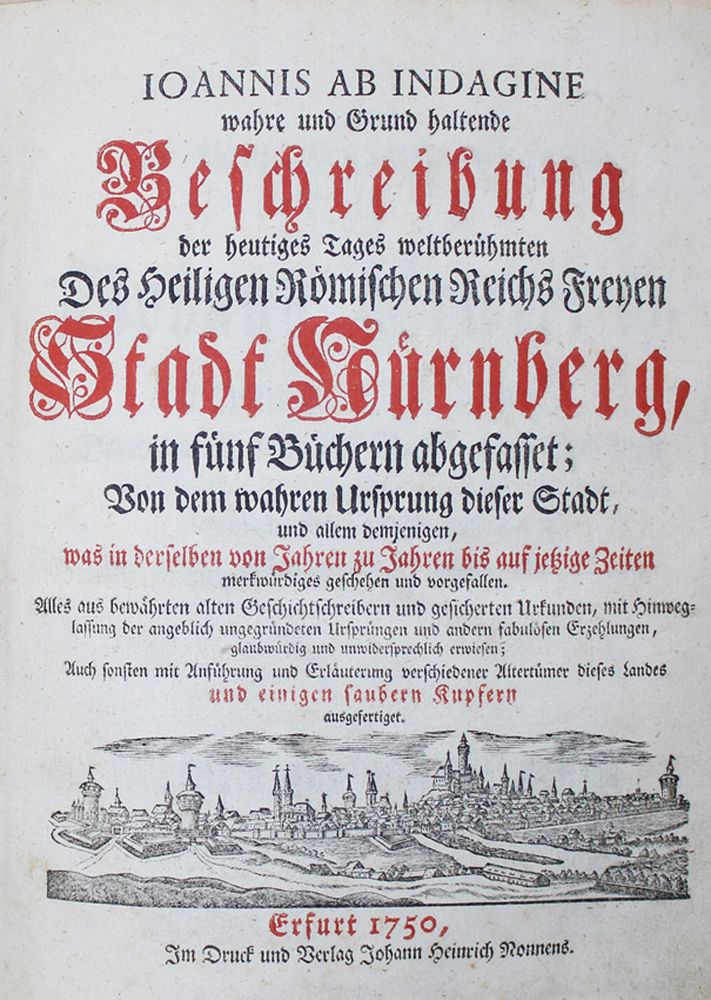 Große Abbildung Nr.1: 140-2319 (Falckenstein,J.H.; Pseud.:) Johannis ab Indagine: (Deutschland, Nürnberg)