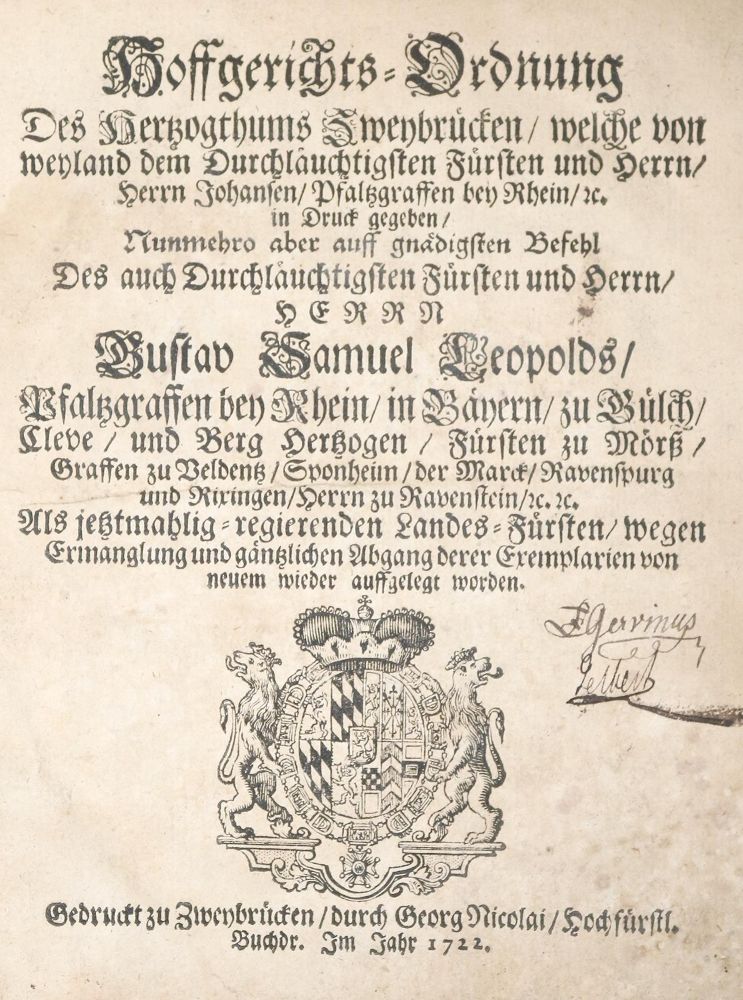 Große Abbildung Nr.1: 140-2350 Johann, Pfalzgraf bei Rhein.: (Deutschland, Pfalz)