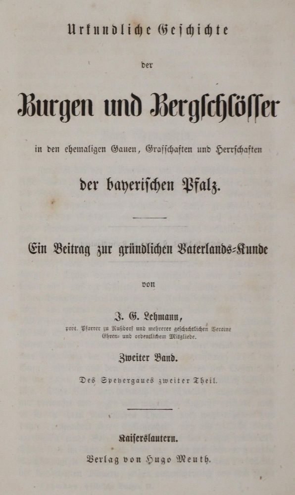 Große Abbildung Nr.1: 140-2354 Lehmann,J.G.: (Deutschland, Pfalz)