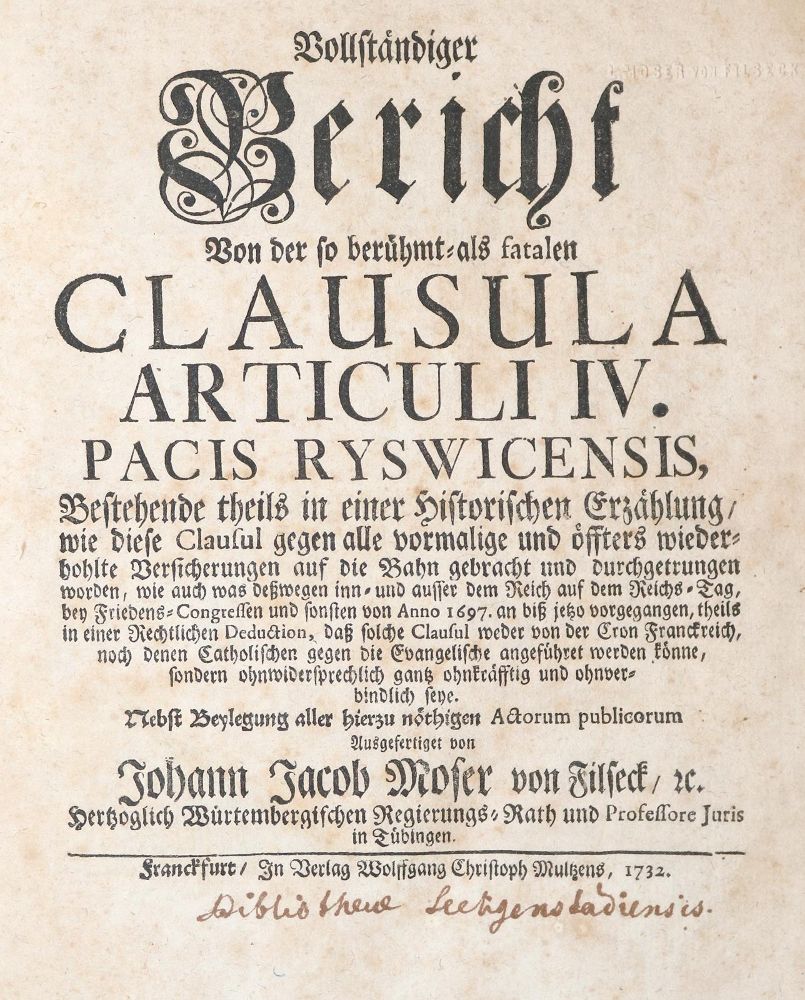 Große Abbildung Nr.1: 140-2356 Moser,J.J.: (Deutschland, Pfalz)