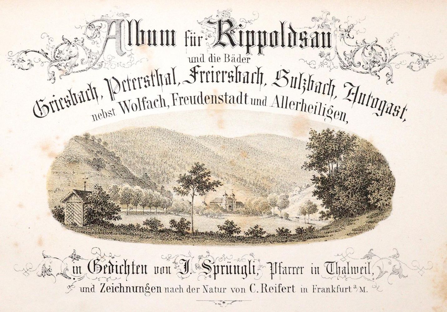 Große Abbildung Nr.1: 140-2378 Sprüngli,J.: (Deutschland, Rippoldsau, Griesbach)