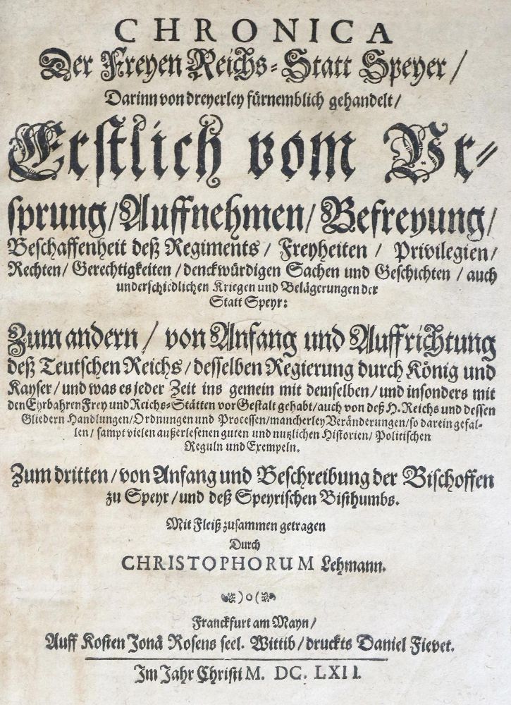 Große Abbildung Nr.1: 140-2397 Lehmann,C.: (Deutschland, Speyer)