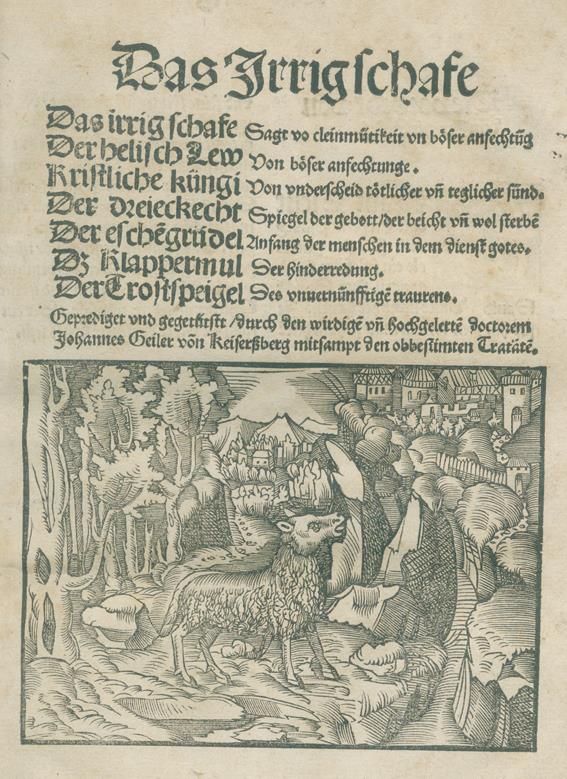 Große Abbildung Nr.1: 140-240 Geiler von Kaysersberg,J.: (Alte Drucke, Handschriften und Theologie)