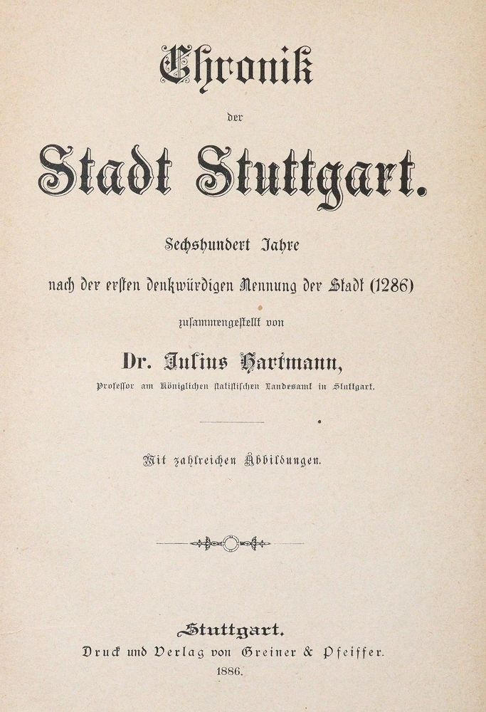 Große Abbildung Nr.1: 140-2402 Hartmann,J.: (Deutschland, Stuttgart)