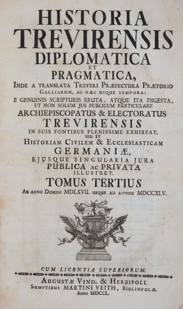 Große Abbildung Nr.1: 140-2407 Hontheim,J.N.v.: (Deutschland, Trier)