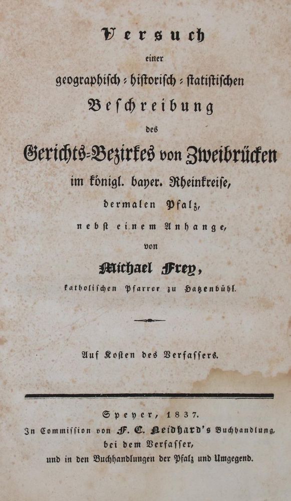 Große Abbildung Nr.1: 140-2418 Frey,M.: (Deutschland, Zweibrücken)