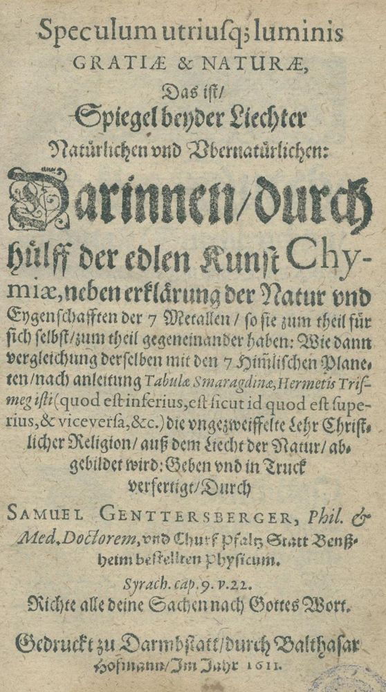 Große Abbildung Nr.1: 140-244 Genttersberger,S.: (Alte Drucke, Handschriften und Theologie)
