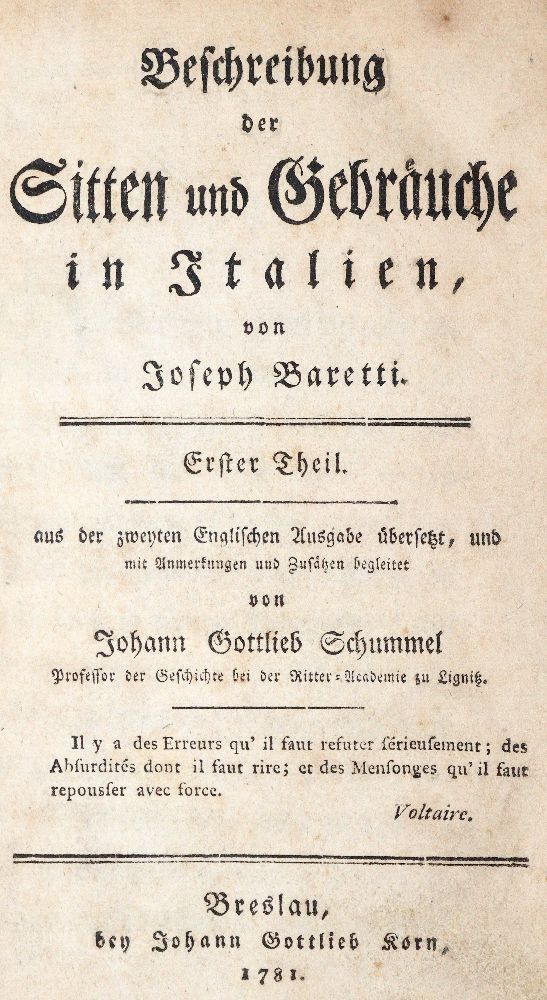 Große Abbildung Nr.1: 140-2445 Baretti,G.: (Italien)