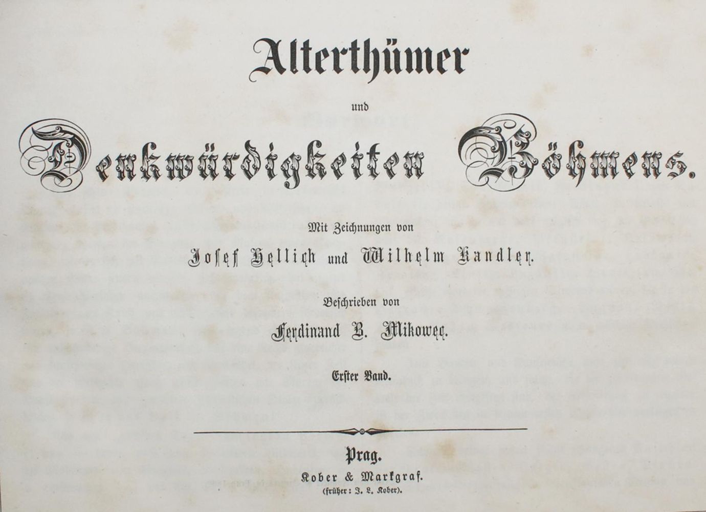 Große Abbildung Nr.1: 140-2479 Mikowec,F.B. u. (Bd. 2:) K.W.Zap.: (Österreich, Böhmen)