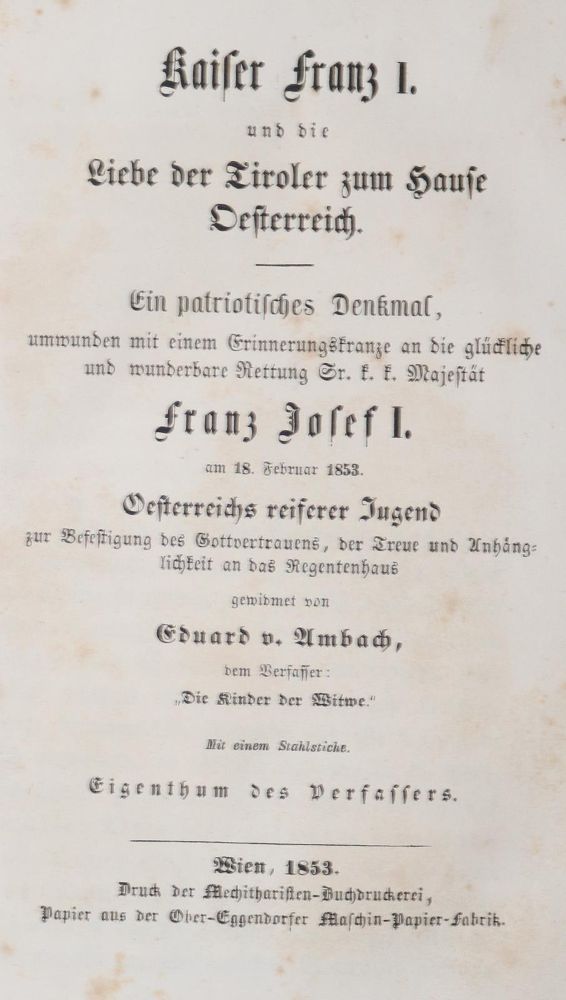 Große Abbildung Nr.4: 140-2483 Ambach,E.v.: (Österreich, Einband)