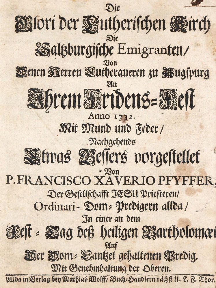 Große Abbildung Nr.1: 140-2511 Pfyffer,F.X.: (Österreich, Salzburg)
