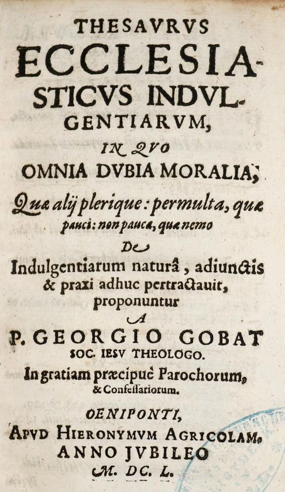 Große Abbildung Nr.1: 140-252 Gobat,G.: (Alte Drucke, Handschriften und Theologie)