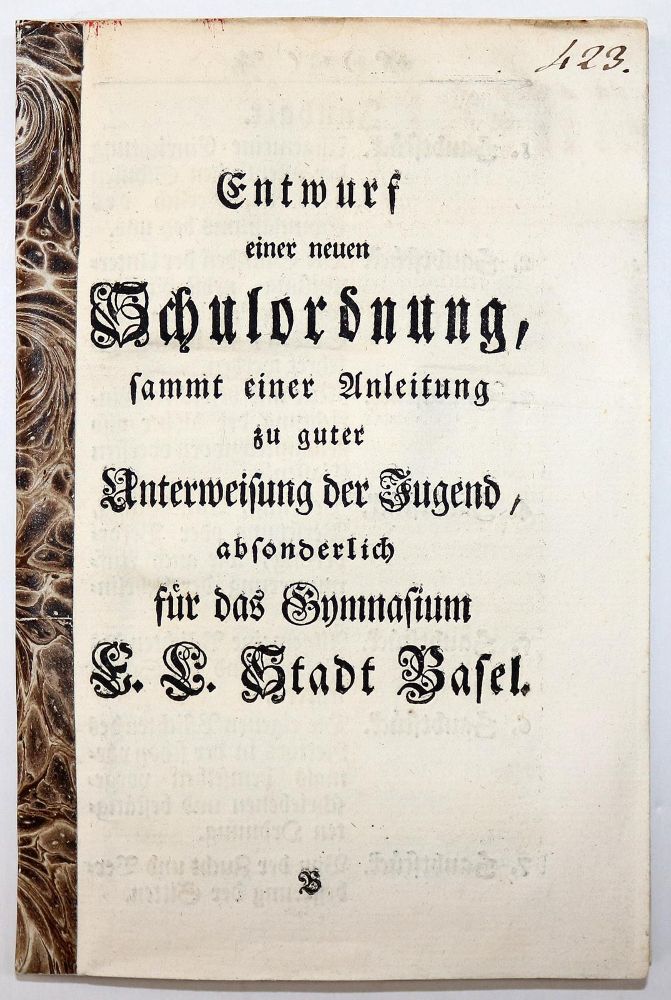Große Abbildung Nr.7: 140-2535 Schulordnung,: (Schweiz, Basel)