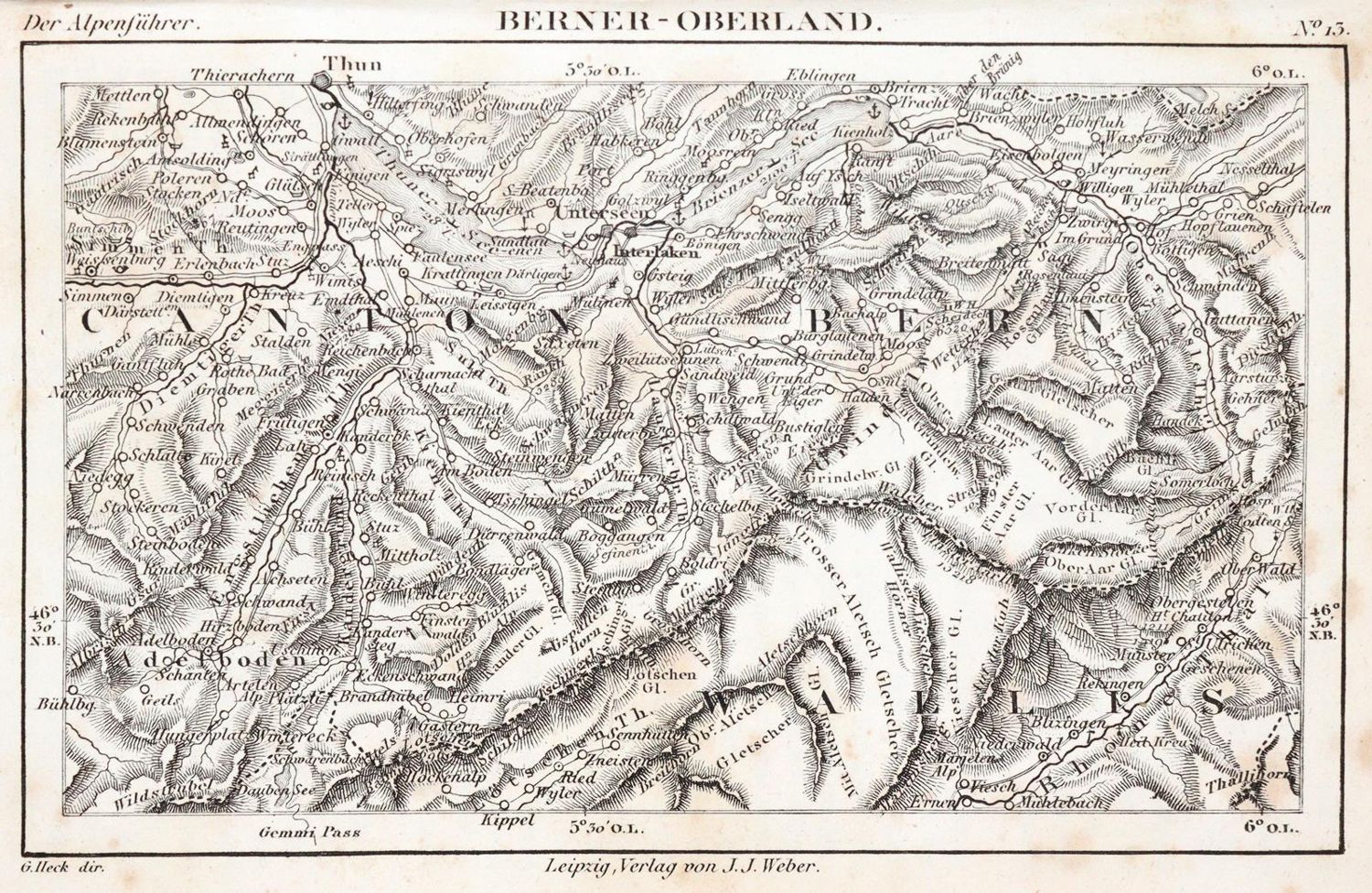 Große Abbildung Nr.3: 140-2537 Illustrirter Alpen-Führer.: (Schweiz)