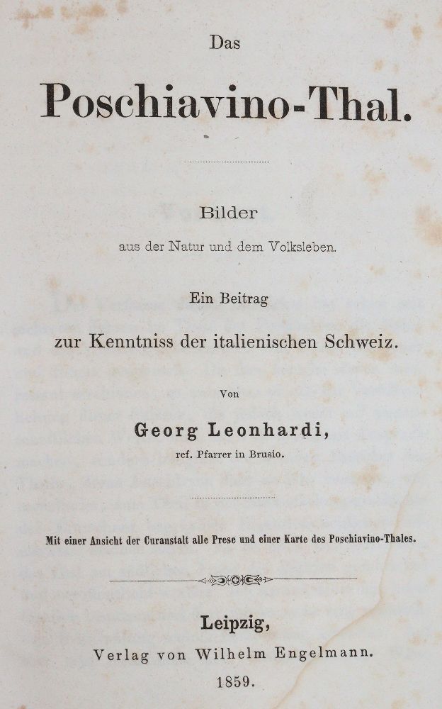 Große Abbildung Nr.1: 140-2538 Leonhardi,G.: (Schweiz)