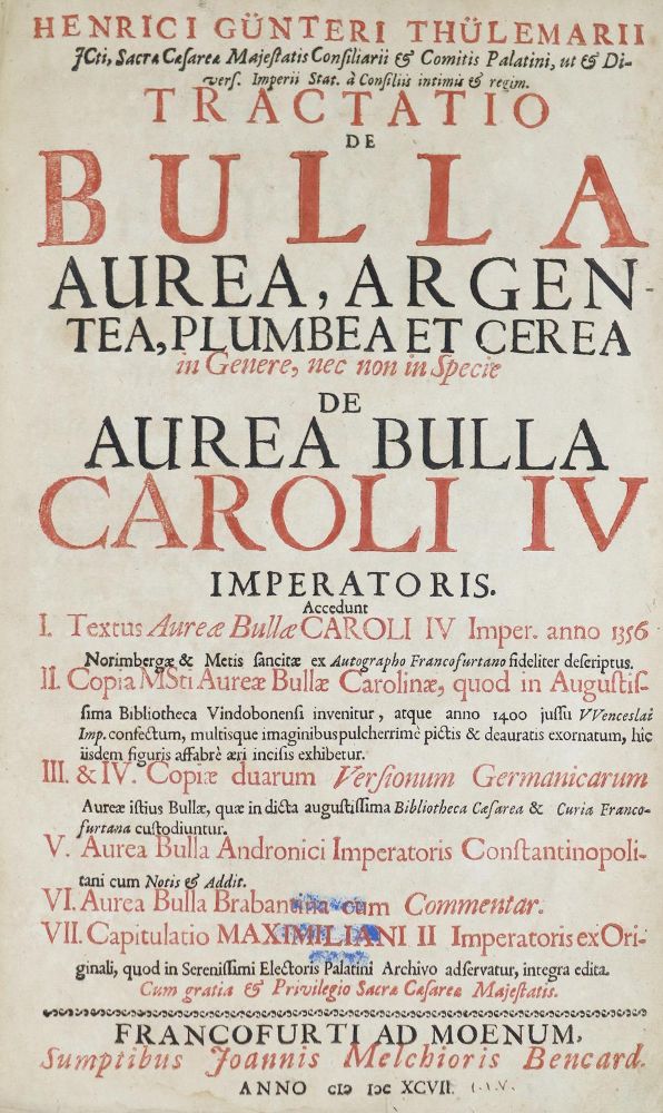 Große Abbildung Nr.2: 140-254 Thülemarius,H.G.: (Goldene Bulle)