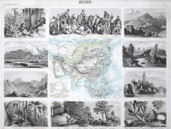 Große Abbildung Nr.1: 140-2555 Leeder,E. u. T.Schade.: (Verschiedene Länder - Geschichte, Atlanten)