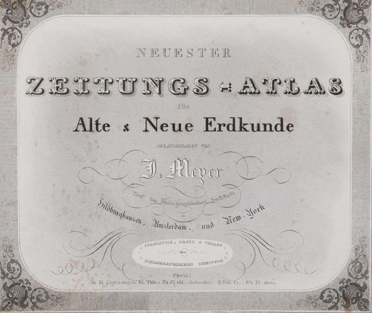 Große Abbildung Nr.1: 140-2557 Meyer,J.: (Verschiedene Länder - Geschichte, Atlanten)