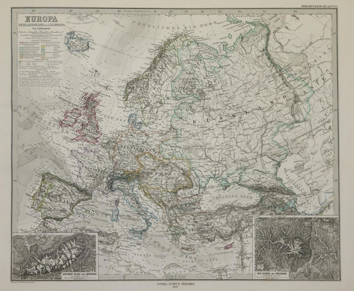 Große Abbildung Nr.2: 140-2563 Stieler,A.: (Verschiedene Länder - Geschichte, Atlanten)
