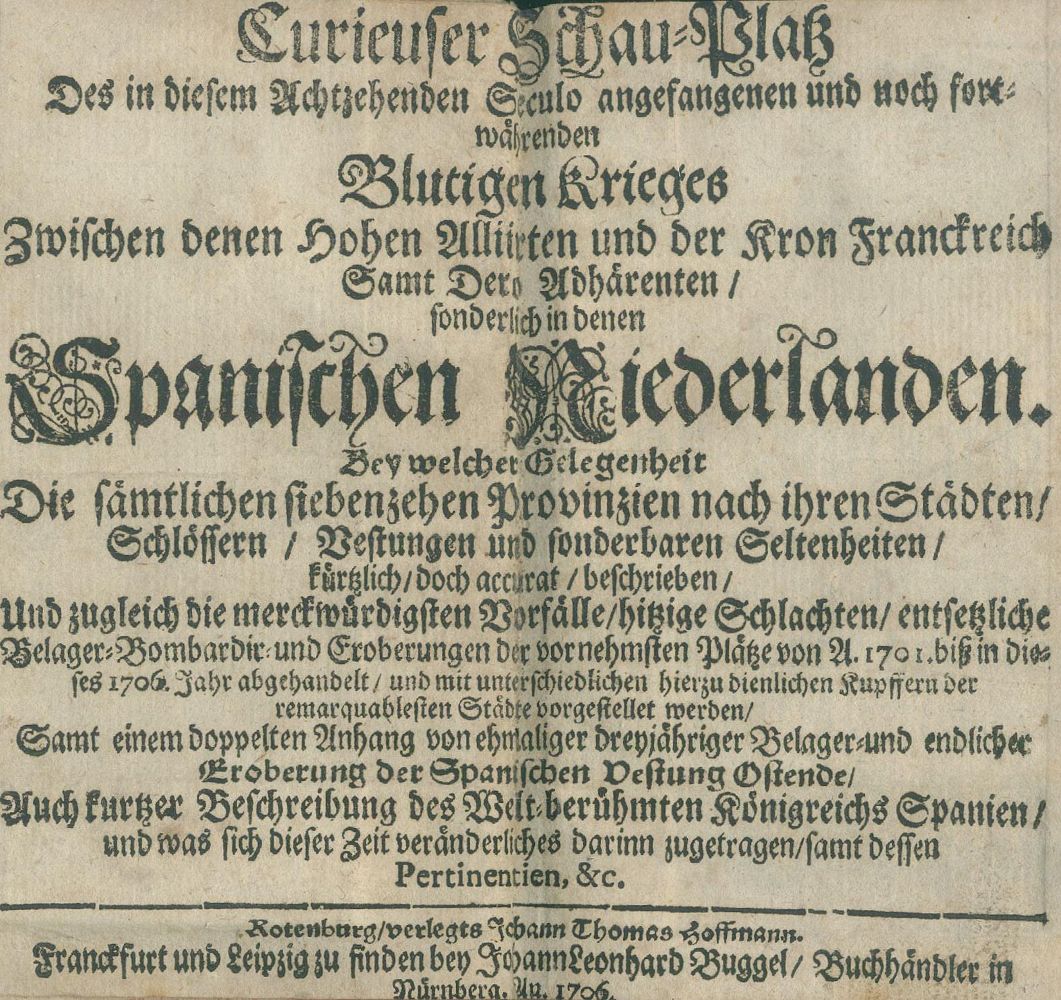 Große Abbildung Nr.2: 140-2574 Curieuser Schau-Platz: (Verschiedene Länder - Geschichte, Benelux)
