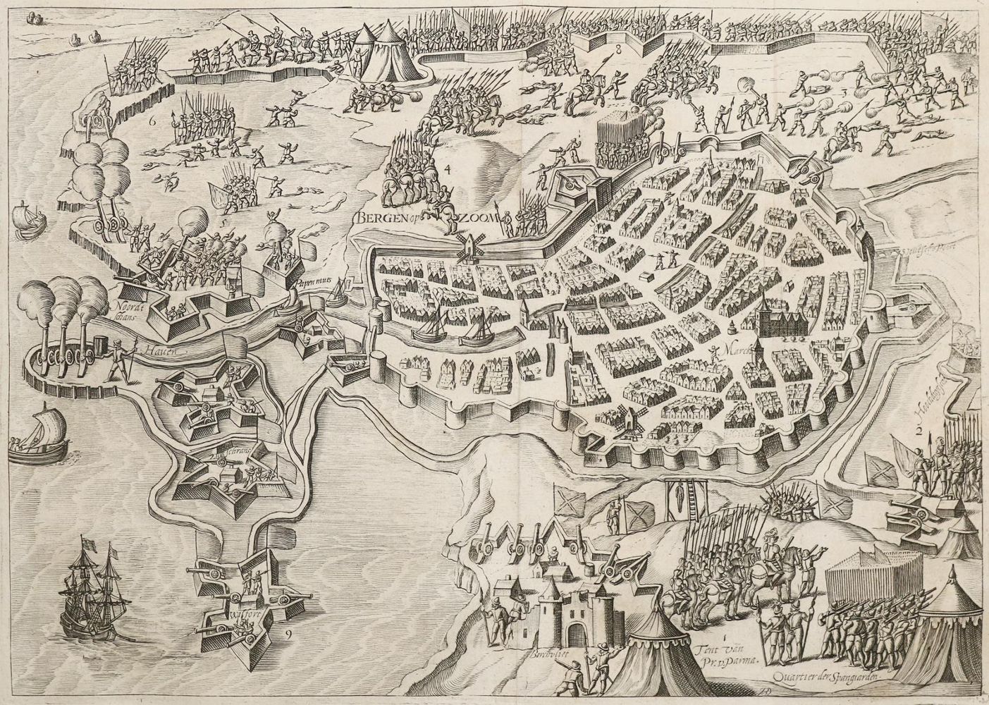Große Abbildung Nr.2: 140-2580 Meteren,E.van.: (Verschiedene Länder - Geschichte, Benelux)