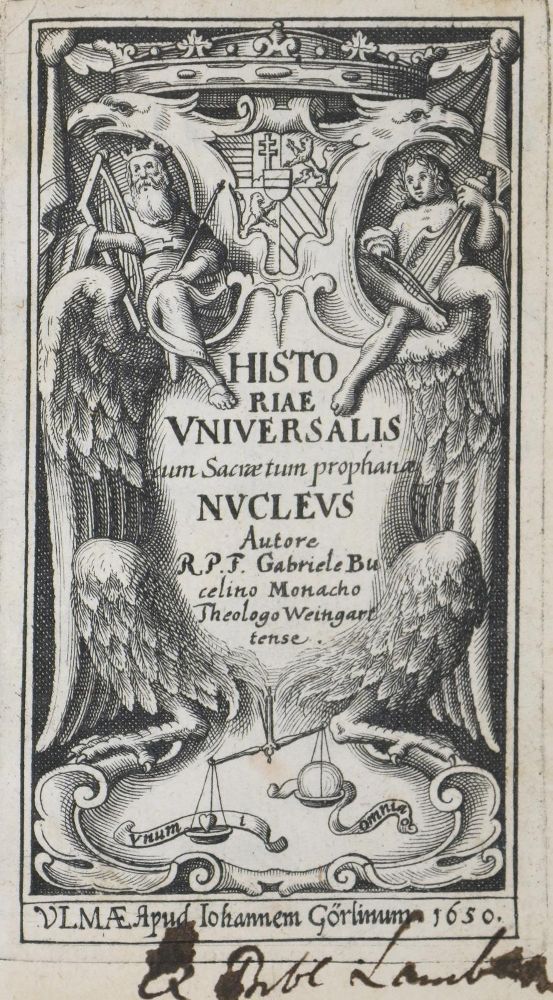 Große Abbildung Nr.1: 140-2585 Bucelinus,G.: (Verschiedene Länder - Geschichte)