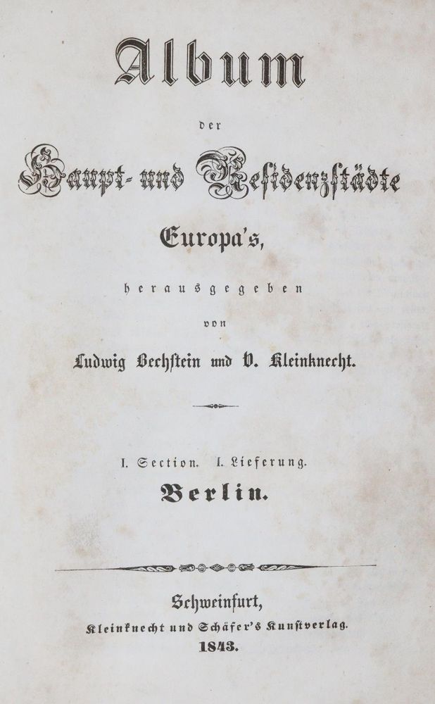 Große Abbildung Nr.1: 140-2595 Bechstein,L. u. V.Kleinknecht (Hrsg.).: (Verschiedene Länder - Geschichte, Europa)