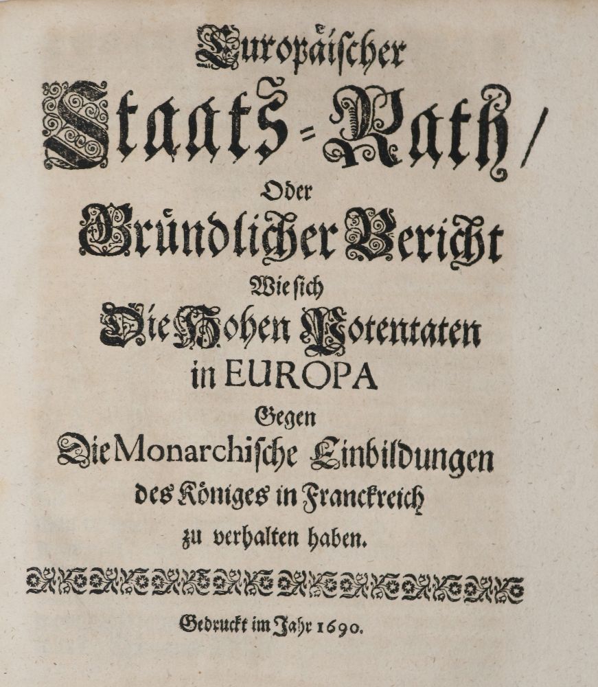 Große Abbildung Nr.1: 140-2596 Europäischer Staats-Rath,: (Verschiedene Länder - Geschichte)