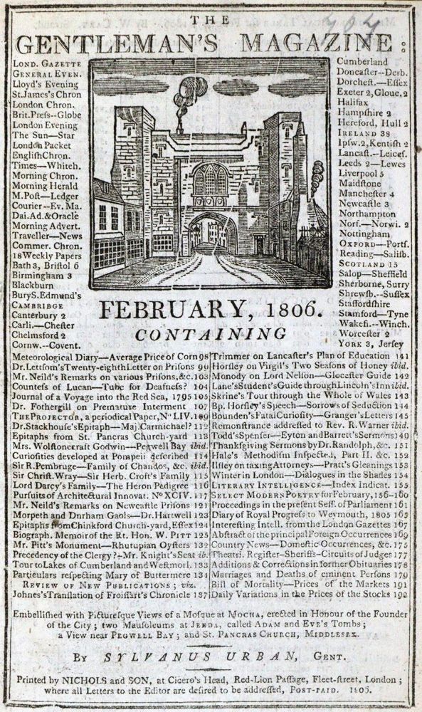 Große Abbildung Nr.4: 140-2599 Gentleman's Magazine, The,: (Verschiedene Länder - Geschichte)