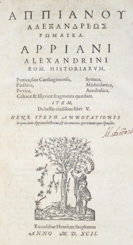 Große Abbildung Nr.1: 140-26 Appianus,A.: (Alte Drucke, Handschriften und Theologie)