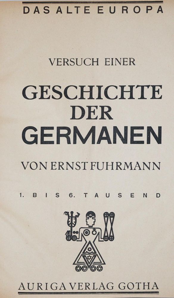 Große Abbildung Nr.1: 140-2600 Fuhrmann,E.: (Verschiedene Länder - Geschichte, Germanen)