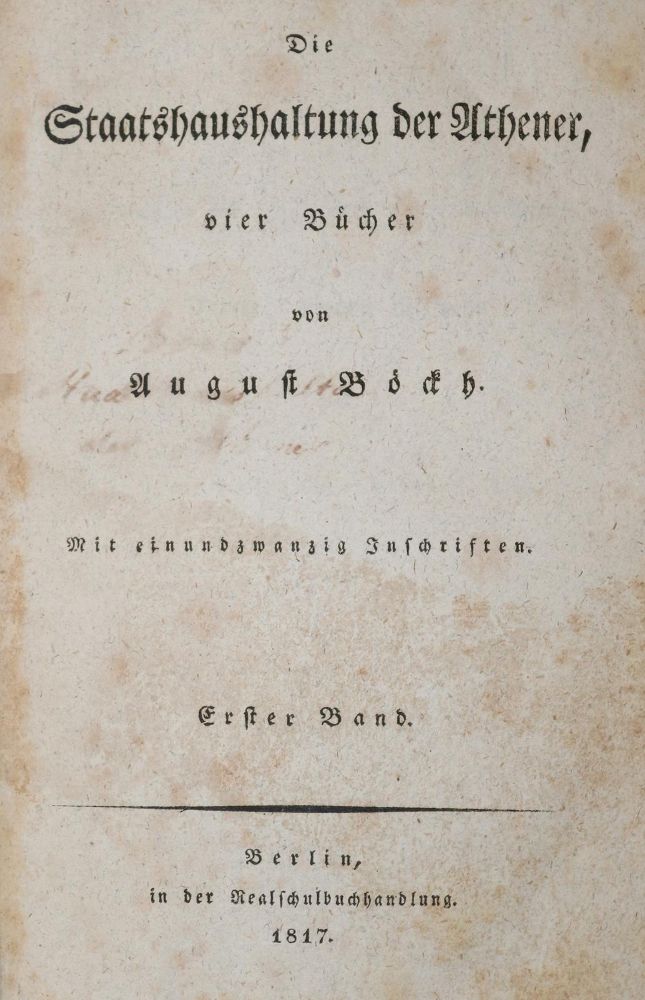 Große Abbildung Nr.2: 140-2602 Böckh,A.: (Verschiedene Länder - Geschichte, Griechenland)